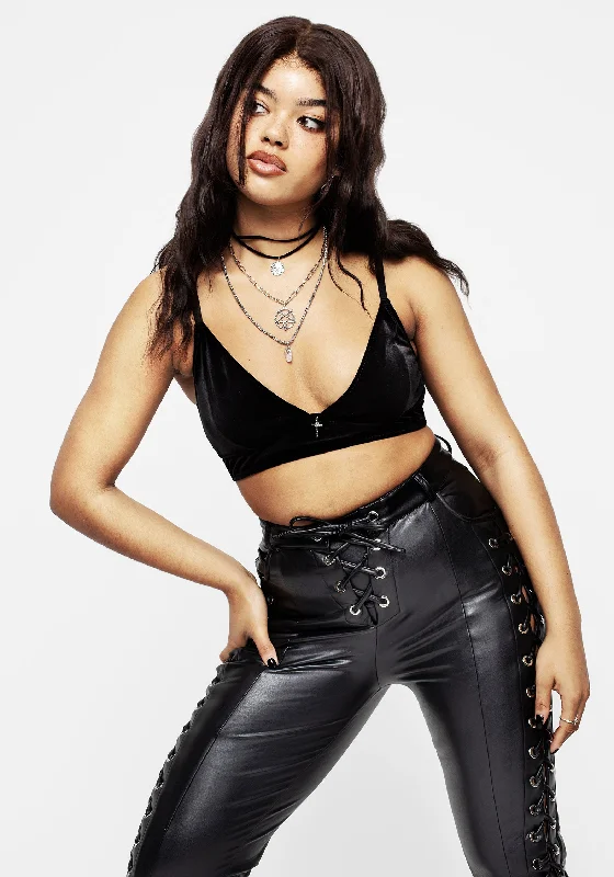 Budget Saver Unholy Velour Bralet