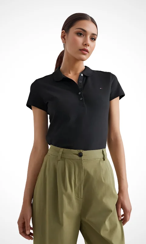 You'll Love Us Because Women Classic Fit Polo (Black)