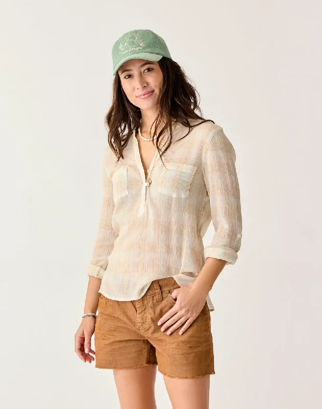 End-Of-Season Clearance Dylan Gauze Shirt: Multiplaid