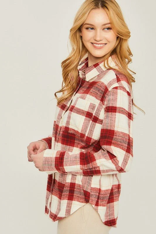 Feminine Style Promotions Flannel Top