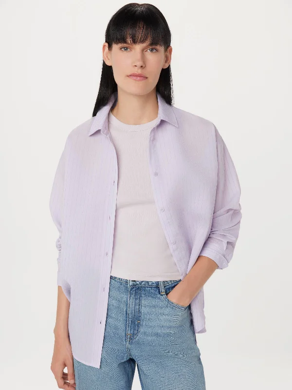 Hot Brand Discounts The Textured Sheer Shirt in Lilac