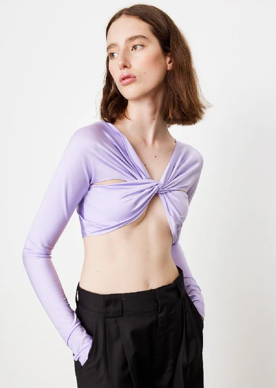 Style Breakthroughs Cropped Draped Top