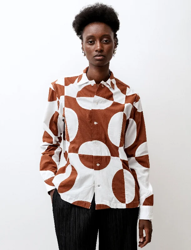 Popular Collection Duo Oval Patchwork LS Shirt