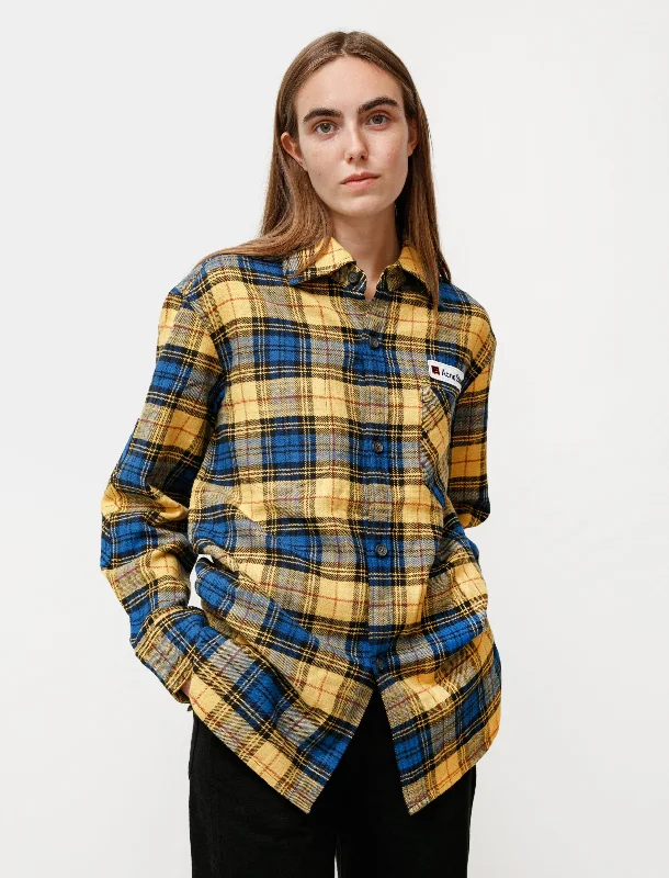 Playful Fashion Offers Flannel Face Yellow Black