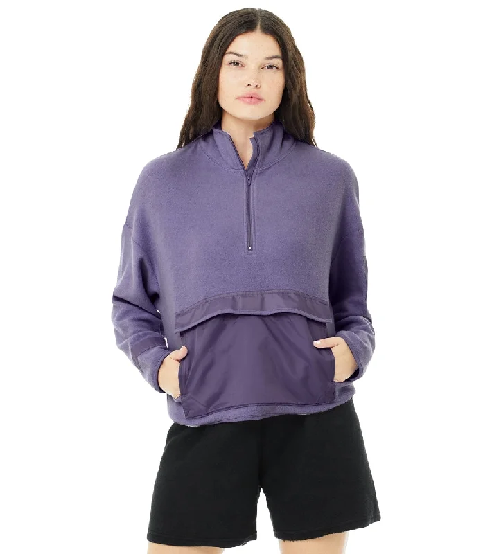 Women's Date Night Outfit Explore What'S New Bella + Canvas Sueded 1/2 Zip Pullover Wisteria