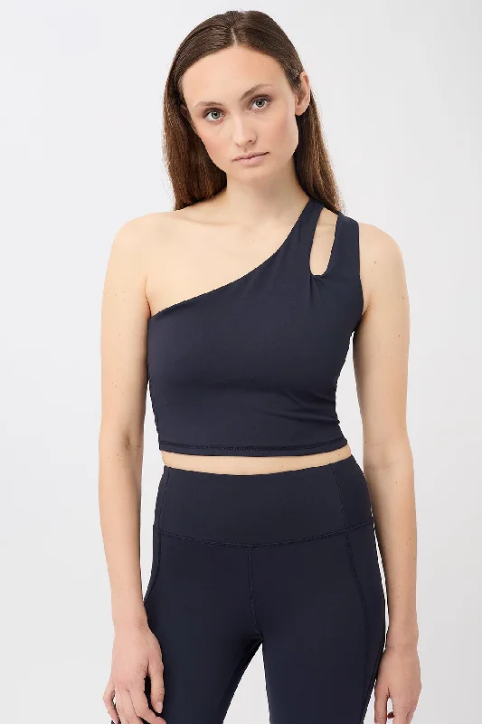 Women's Clothing For Holiday Travel Hurry Before It'S Gone Cropped Shoulder Top (Night Sky)