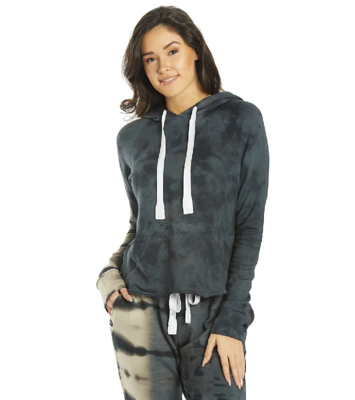 Classic Women's Apparel Save Big Glyder Rocky Hoodie Black Oatmilk Tie Dye