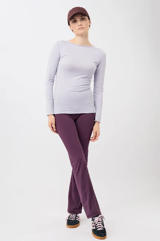 Women's Festive Attire Timeless Elegance Redefined Basic Longsleeve (Soft Purple)