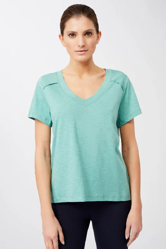 Fashionable Women's Clothing Flirty Fashion Discounts The New V-Neck (Seafoam), GOTS