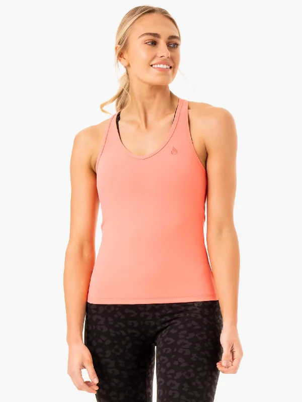 Women's Seasonal Clothes Elegant Style Ultra Compression Tank - Coral