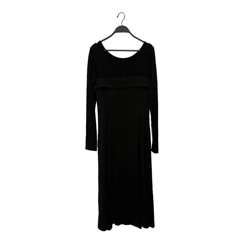 Women's Active Outfit For Fitness Luxury Casual Deals YOHJIYAMAMOTO+NOIR/LS Dress/2/Silk/BLK/Ballerina Dress