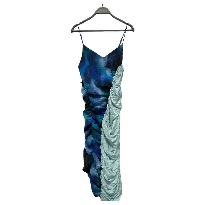 Women's Workout Clothing Comfortable Chic Ahluwalia/Camisole Dress/8/All Over Print/Polyester/BLU/scrunch dress