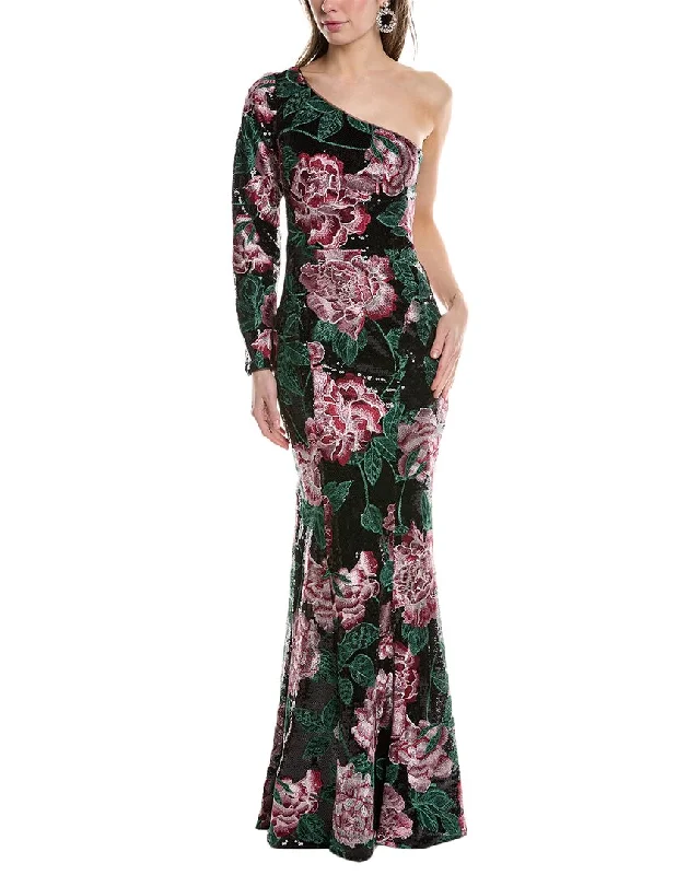 Comfortable Garments For Women Elegant Fashion Offers Marchesa Notte One-Shoulder Gown