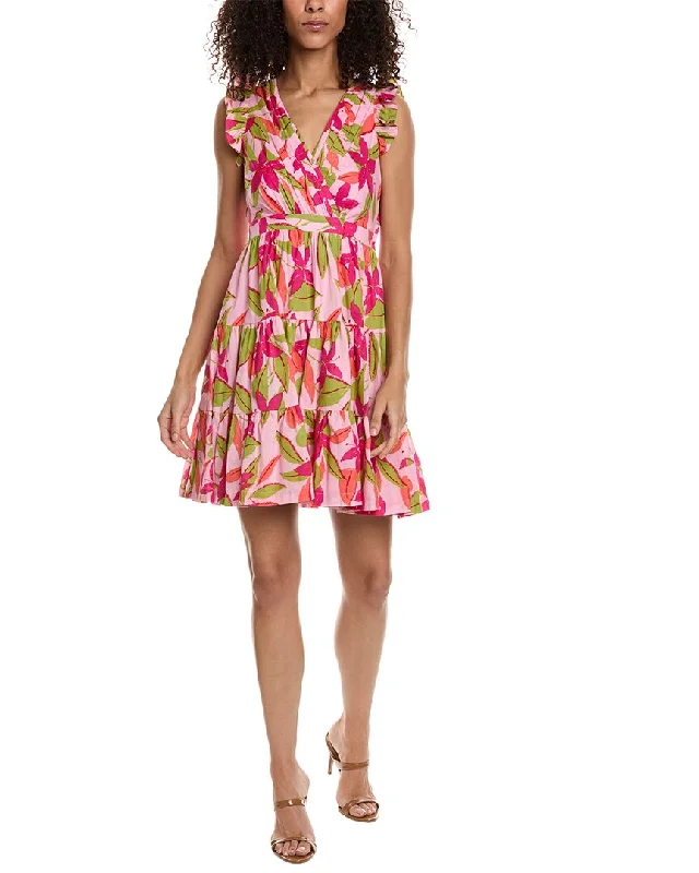 Women's Clothing Apparel Sets Limited Time Flash Sale Taylor Printed Lawn Mini Dress