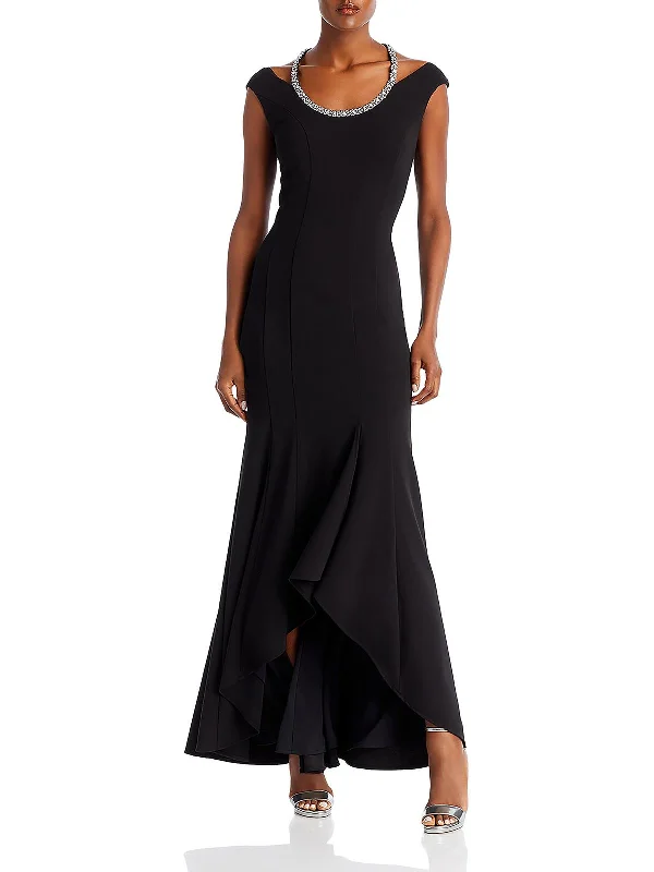 Women's Resort Apparel Flash Sale, Don'T Miss Womens Embellished Scuba Evening Dress