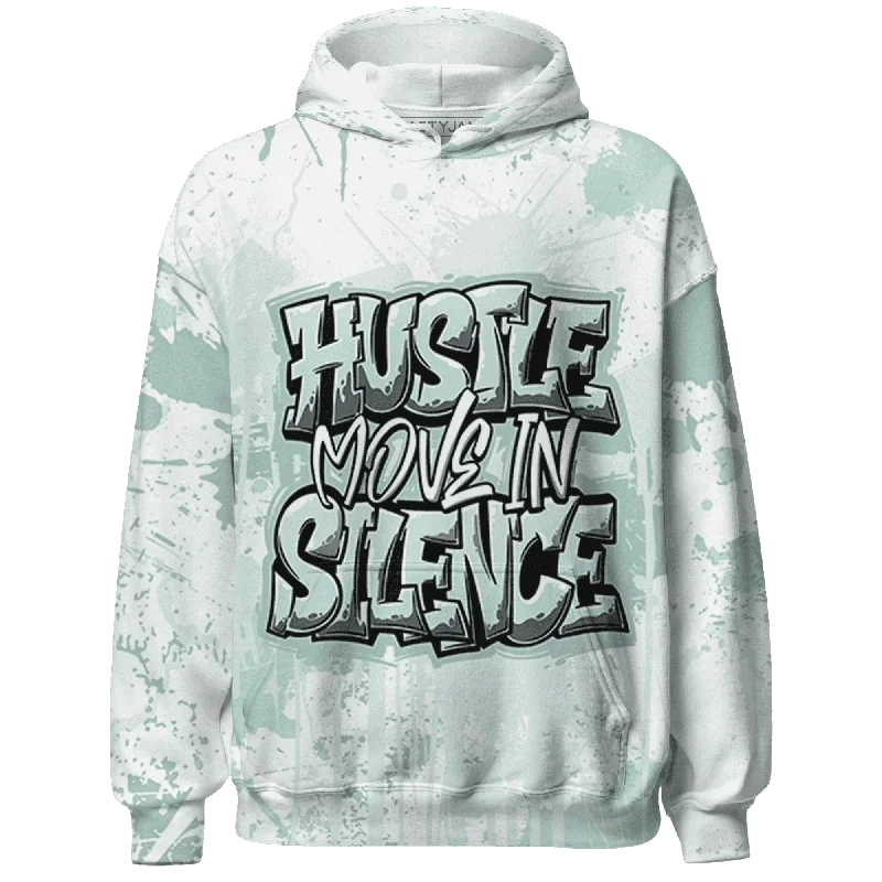 Casual And Trendy Unisex Fashion Staples Romantic Chic Deals NastyJamz AF 1 Low Jade Ice White Hoodie Match Hustle Move In Silence All-Over Print