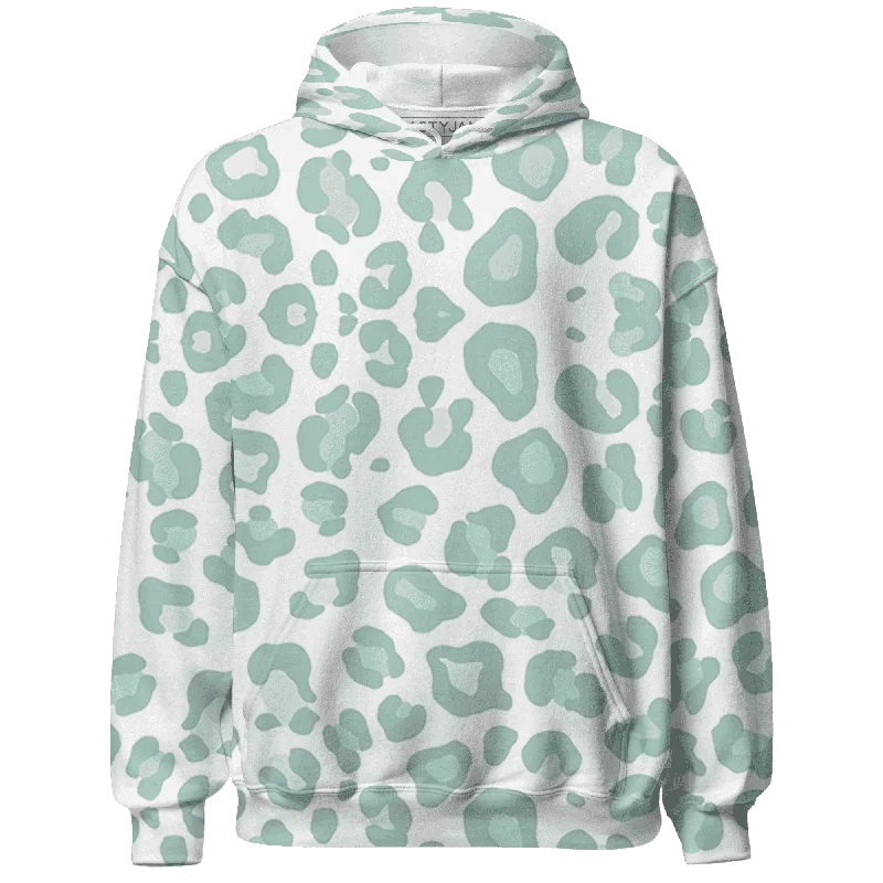 Minimalist Unisex Wardrobe Must-Haves Massive Selection Sale NastyJamz AF 1 Low Jade Ice White Hoodie Match Leopard Pattern All-Over Print