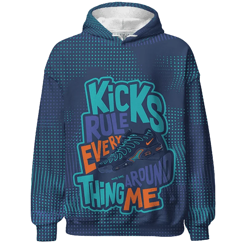 High-Quality Unisex Basics For Everyday Wear Exclusive Discounts NastyJamz AM Plus Drift Midnight Navy Total Orange Dusty Cactus Hoodie Match Kicks Rule All-Over Print