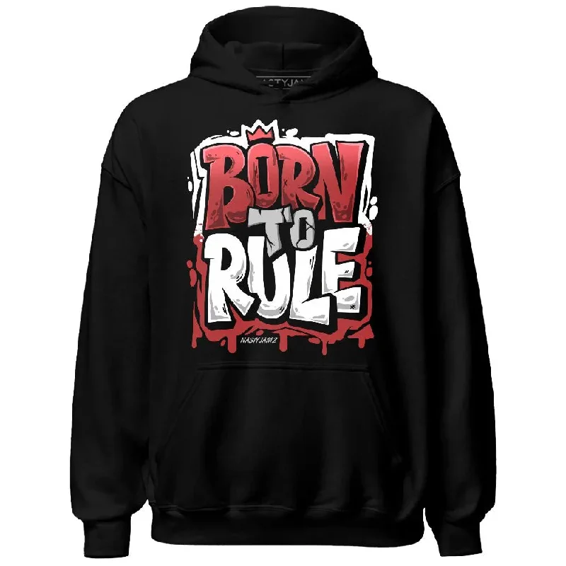 Trendy Unisex Streetwear Fashion Fresh Fashion Discounts Black Toe Reimagined 1s NastyJamz Hoodie Match Born To Rule