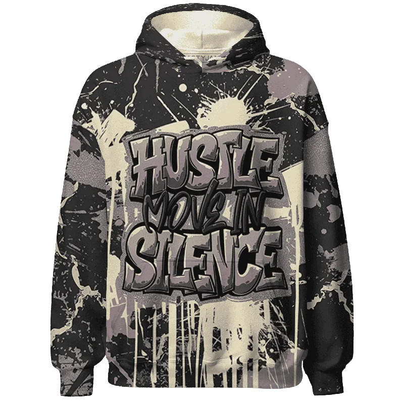 Modern Unisex Clothing For Any Occasion Stylish Savings NastyJamz Black Violet Ore 3s Hoodie Match Hustle Move In Silence All-Over Print