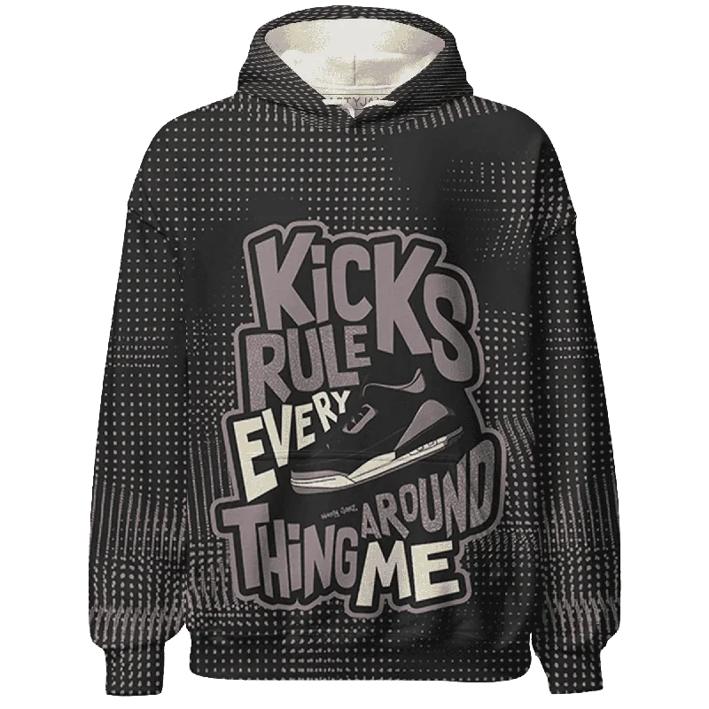 Classic And Timeless Unisex Style Fashion Frontiers NastyJamz Black Violet Ore 3s Hoodie Match Kicks Rule All-Over Print