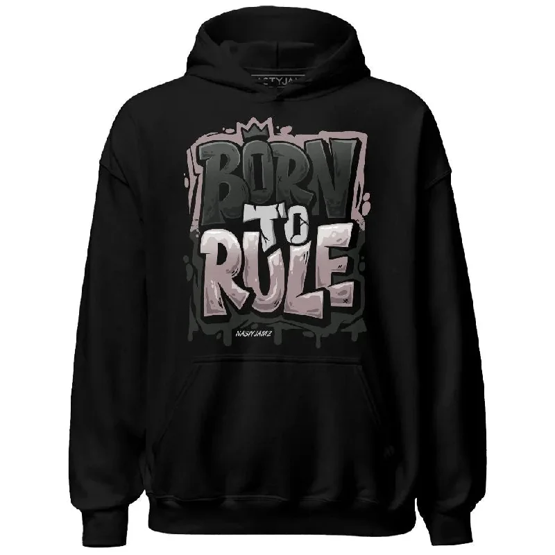 Soft And Breathable Unisex Loungewear Trend Alert Black Violet Ore 3s NastyJamz Hoodie Match Born To Rule