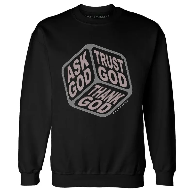 Urban-Inspired Unisex Fashion Trends Sophisticated Fashion Black Violet Ore 3s NastyJamz Sweatshirt Match Trust God