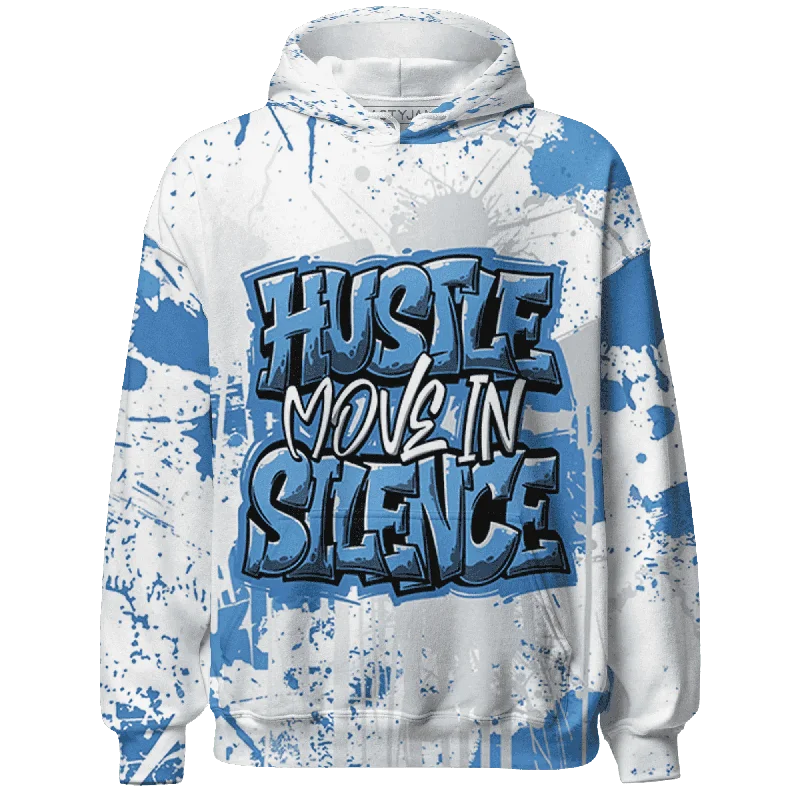 Functional And Stylish Unisex Outerwear Trendy Street Style NastyJamz Carolina Blue Univercitii 17s Hoodie Match Hustle Move In Silence All-Over Print