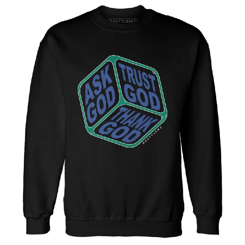 Modern Unisex Streetwear Outfits Laid-Back Fashion Offers Dunk Royal Malachite NastyJamz Sweatshirt Match Trust God