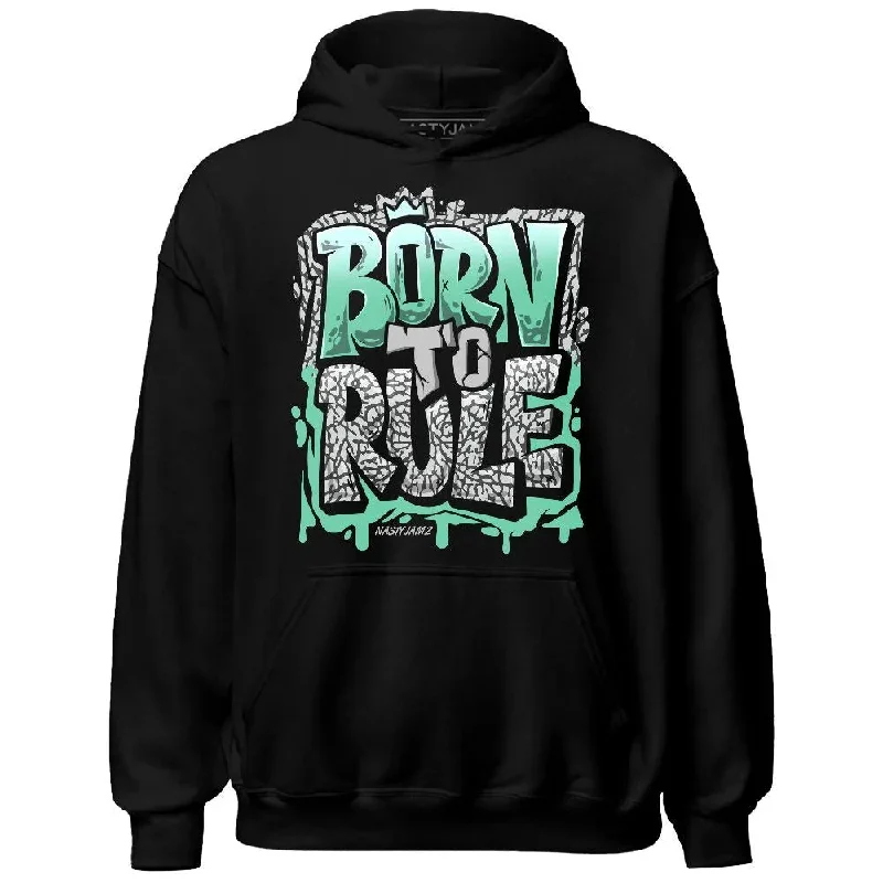 Versatile Gender-Free Wardrobe Essentials Casual Chic Green Glow 3s NastyJamz Hoodie Match Born To Rule