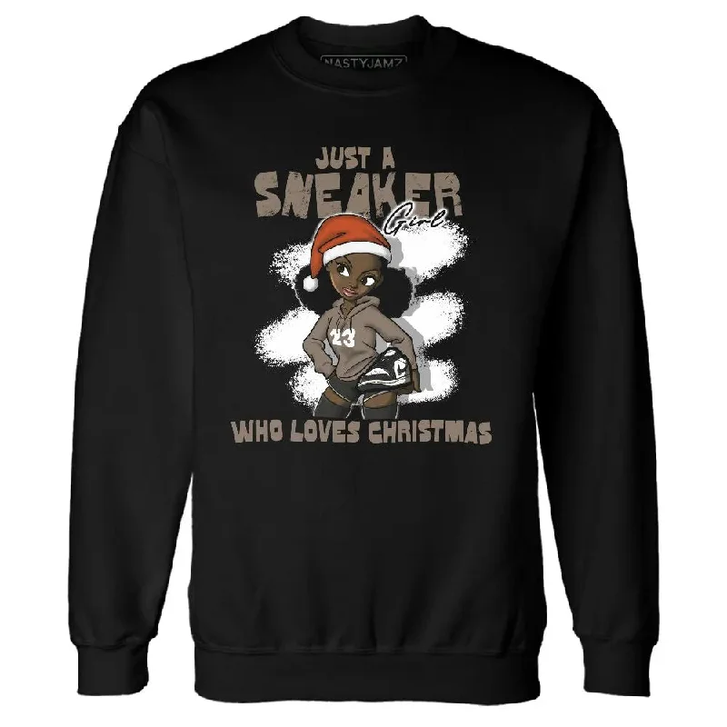 Sleek And Stylish Unisex Outerwear Sophisticated Style Offers Low Mocha 1s NastyJamz Sweatshirt Match Xmas Sneaker Girl