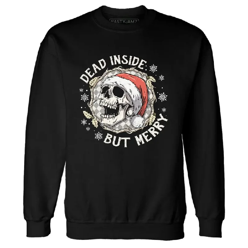 Oversized Unisex Apparel For Effortless Style Embrace New Fashion Medium Olive 1s NastyJamz Sweatshirt Match Dead Inside But Merry