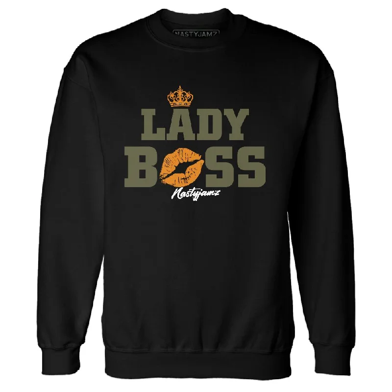 Sleek And Stylish Unisex Outerwear Polished Style Deals Olive 5s NastyJamz Sweatshirt Match Lady Boss