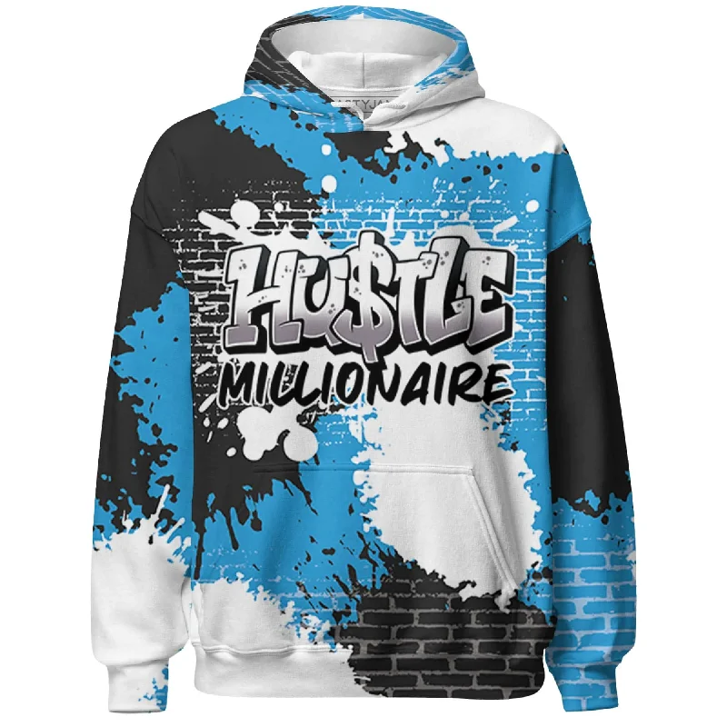 Sleek And Contemporary Gender-Free Outfits Classic Modern Offers NastyJamz Powder Blue 9s Hoodie Match Hustle Millionaire All-Over Print