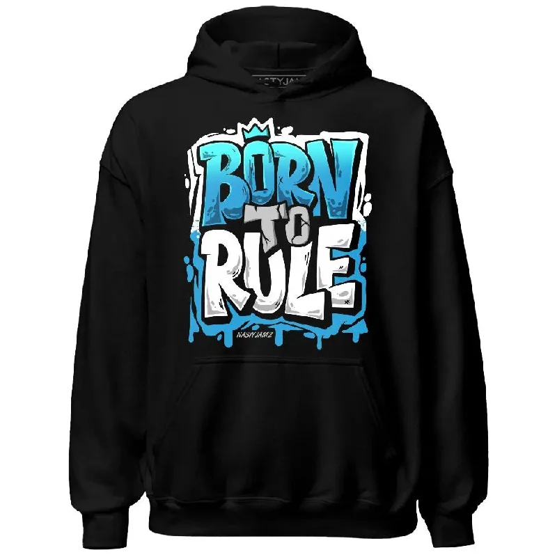 Versatile And Stylish Unisex Apparel Weekend Exclusive Powder Blue 9s NastyJamz Hoodie Match Born To Rule