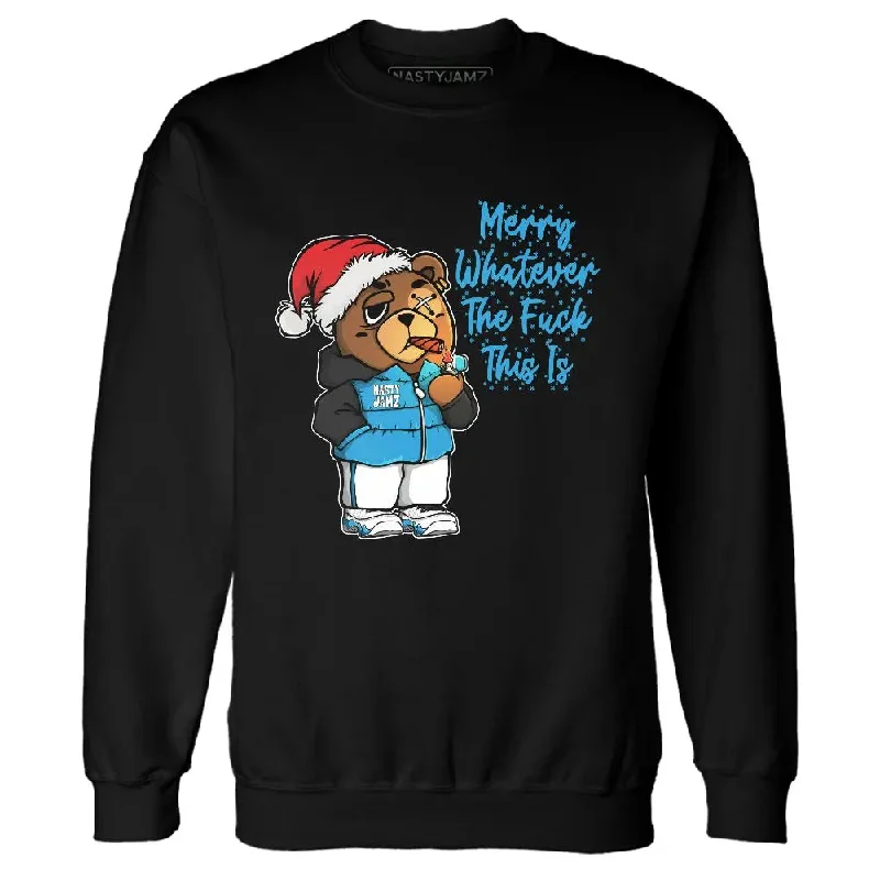 Oversized And Relaxed Unisex Fashion Stay Ahead In Style Powder Blue 9s NastyJamz Sweatshirt Match Merry Whatever