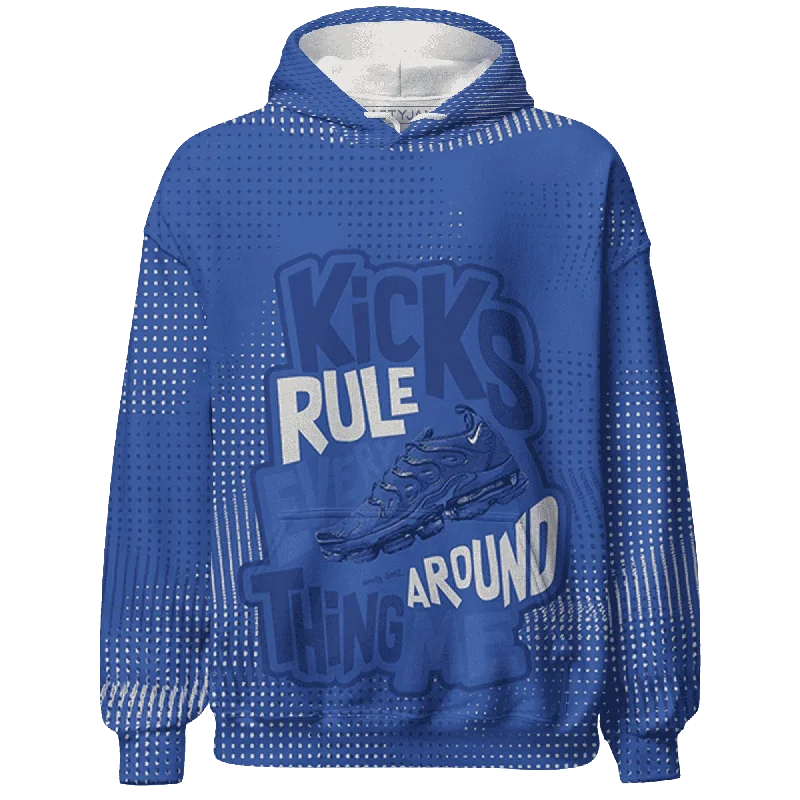 Elegant And Minimal Gender-Free Clothing Style Redefined NastyJamz VaporMax Game Royal Blue Hoodie Match Kicks Rule All-Over Print