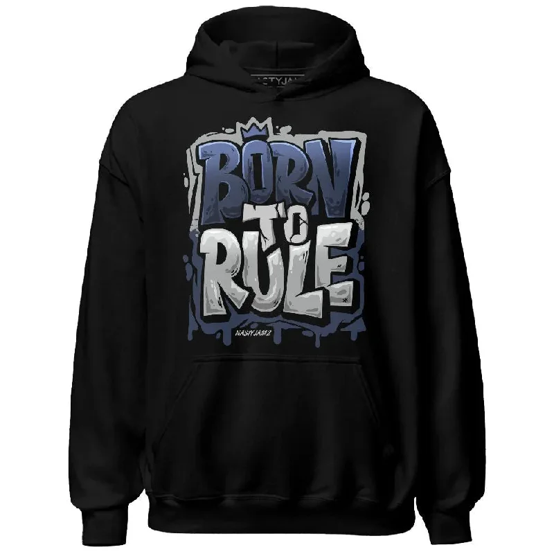 Unisex Casual Fashion Trends Premium Style Offers VaporMax Metallic Navy Midnight NastyJamz Hoodie Match Born To Rule