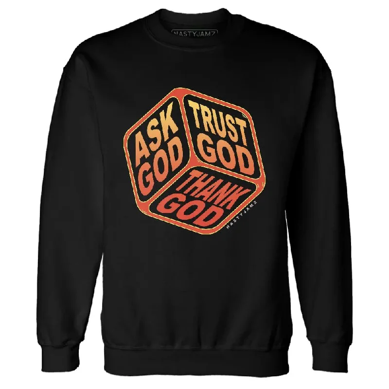 Comfortable And Stylish Unisex Outfits Style Revolution VaporMax Sunset NastyJamz Sweatshirt Match Trust God