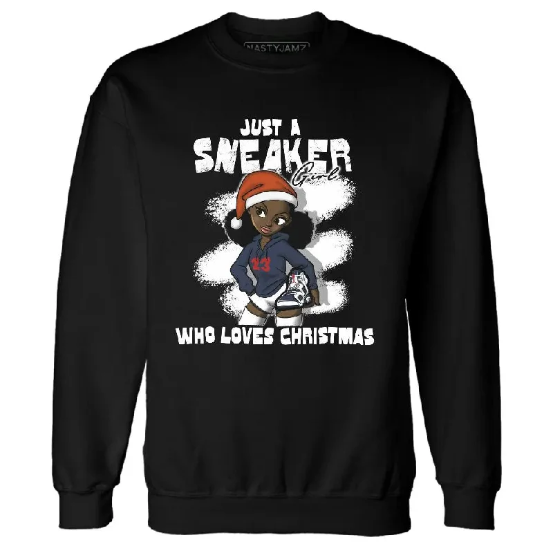 Functional And Stylish Unisex Wear Essentials On Sale White Navy 6s NastyJamz Sweatshirt Match Xmas Sneaker Girl