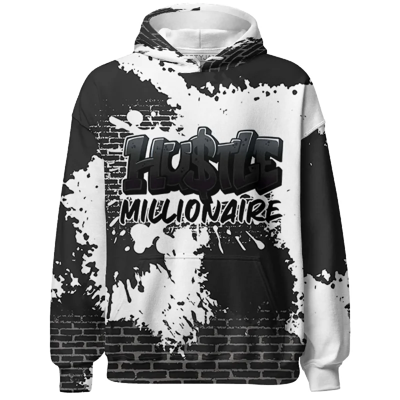 Oversized And Relaxed Unisex Fashion Seasonal Picks NastyJamz White Thunder 4s Hoodie Match Hustle Millionaire All-Over Print