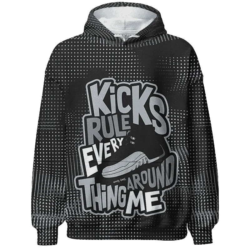 Unisex Everyday Fashion Essentials Stylish Looks NastyJamz Wolf Grey 12s Hoodie Match Kicks Rule All-Over Print