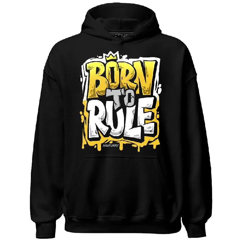 Chic And Contemporary Unisex Clothing Choices Stylish Statements Yellow Ochre 6s NastyJamz Hoodie Match Born To Rule